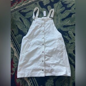White Corduroy Button-Down Dress size Large